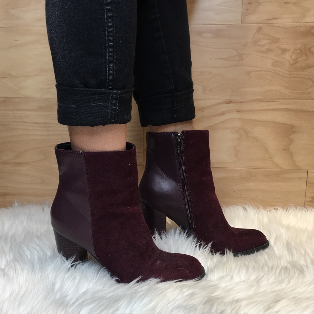 🦖 Sam Edelman burgundy booties - Picture 2 of 8